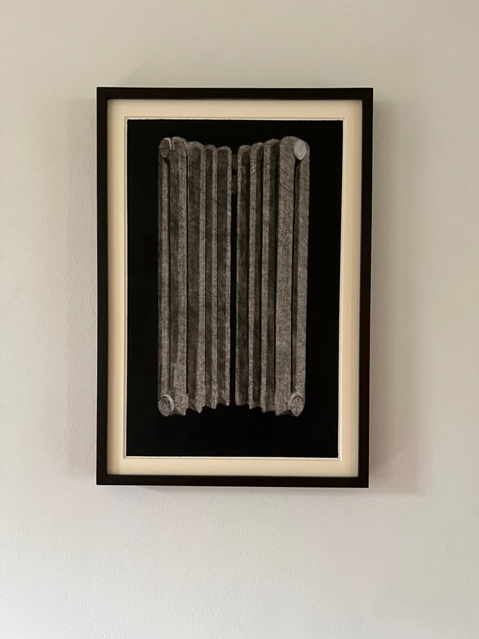 Jon Bird <em>HW Angelus Novus (after W.Benjamin) – Radiator</em>, 2023