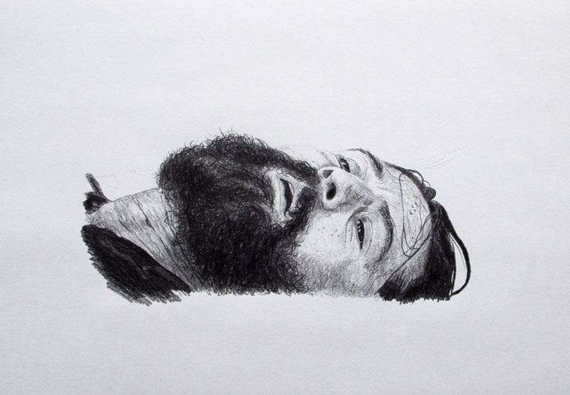 Dead Actor No.2 Pencil on paper 29.7 x 42cm, 2009, by Karin Kihlberg & Reuben Henry