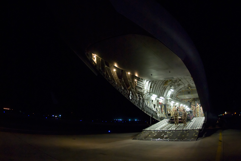 David Cotterrell C130 exit from Bastion