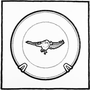 Annie Whiles Bird Plate July