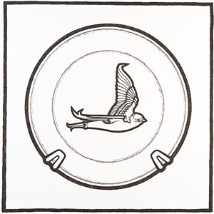 Annie Whiles Bird Plate Print June